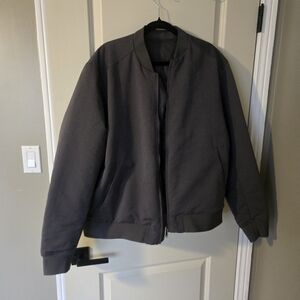 NWOT Reversible Gray Bomber Jacket